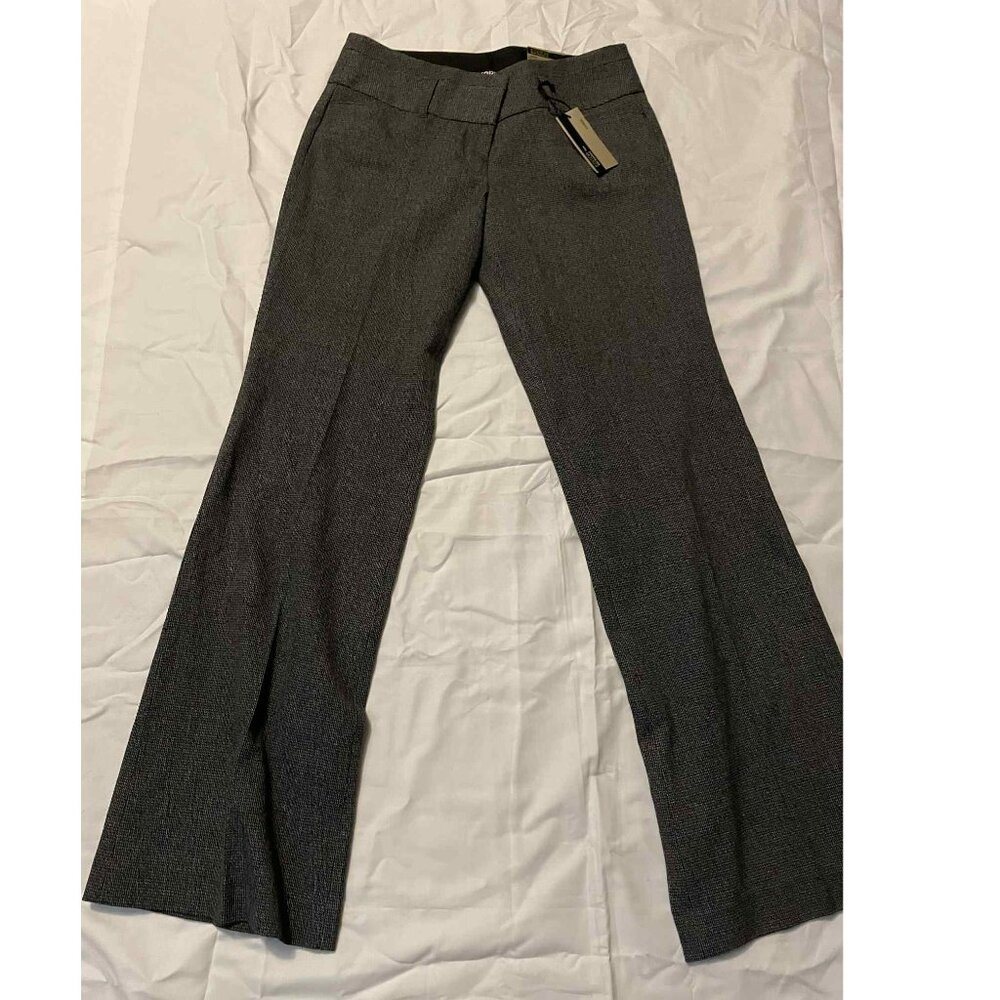 Express Editor Wide Waistband pants, Dark Gray, Size 4, NWT!